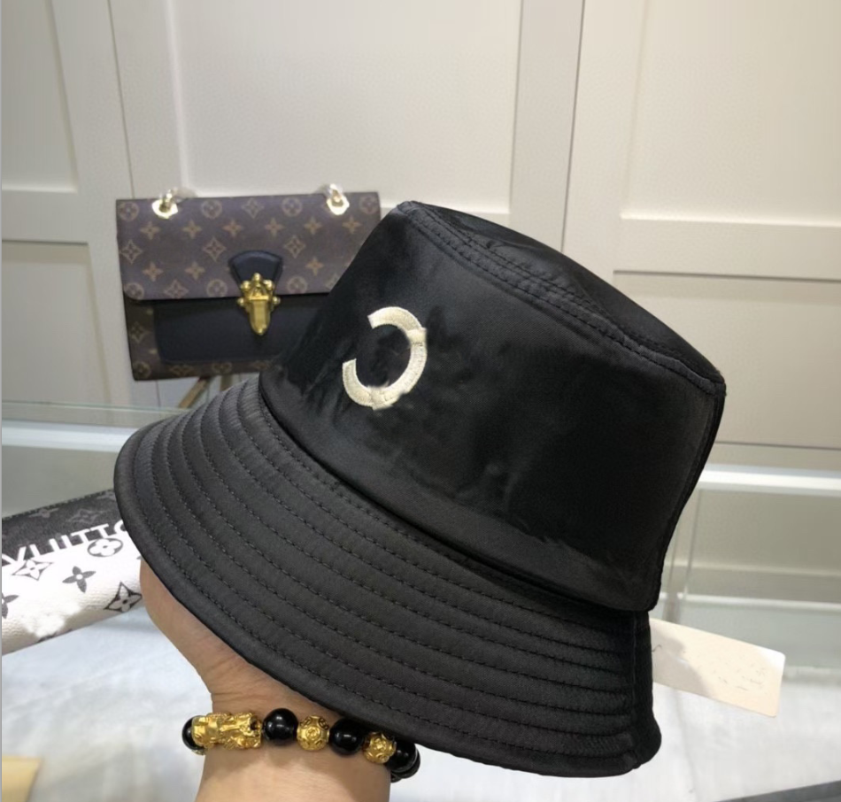 

Fashion Luxury Adult Summer Foldable Bucket Hat Solid Color Letter Printing Hip Hop Wide Brim Outdoor Beach UV Protection Flat Top Sunscreen, Blue;gray