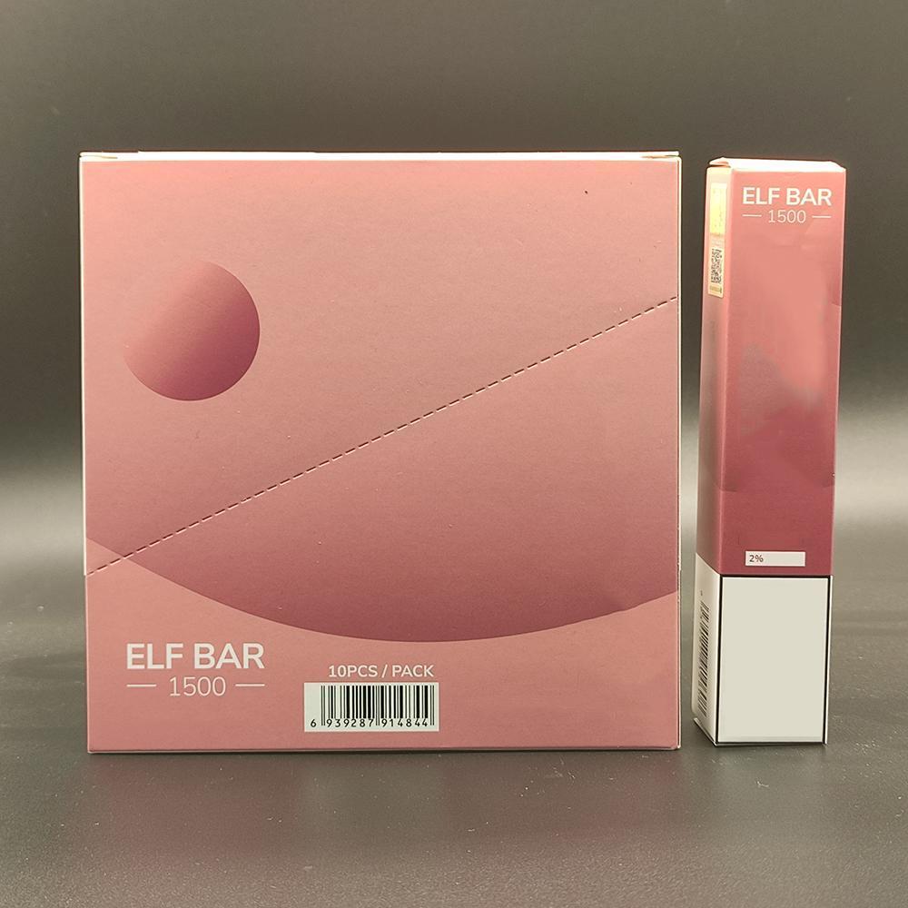

100% 850 mAh 1500puff English Russian for Elf Bar 1500 lux
