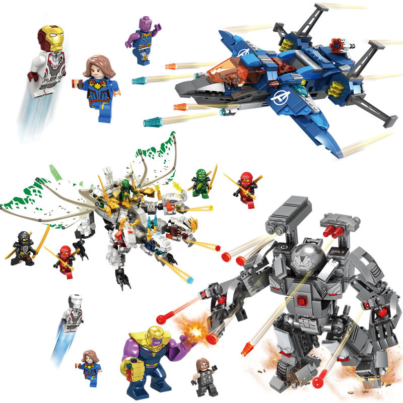 

Compatible splicing blocks Superhero Ninja series Assembling model toys Children DIY Puzzle Gft