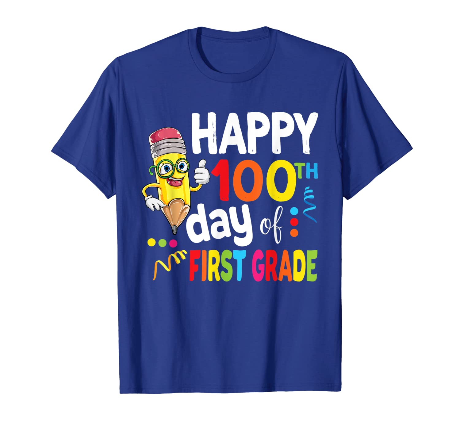 

happy 100th day of first grade shirt for girl boy teacher, White;black