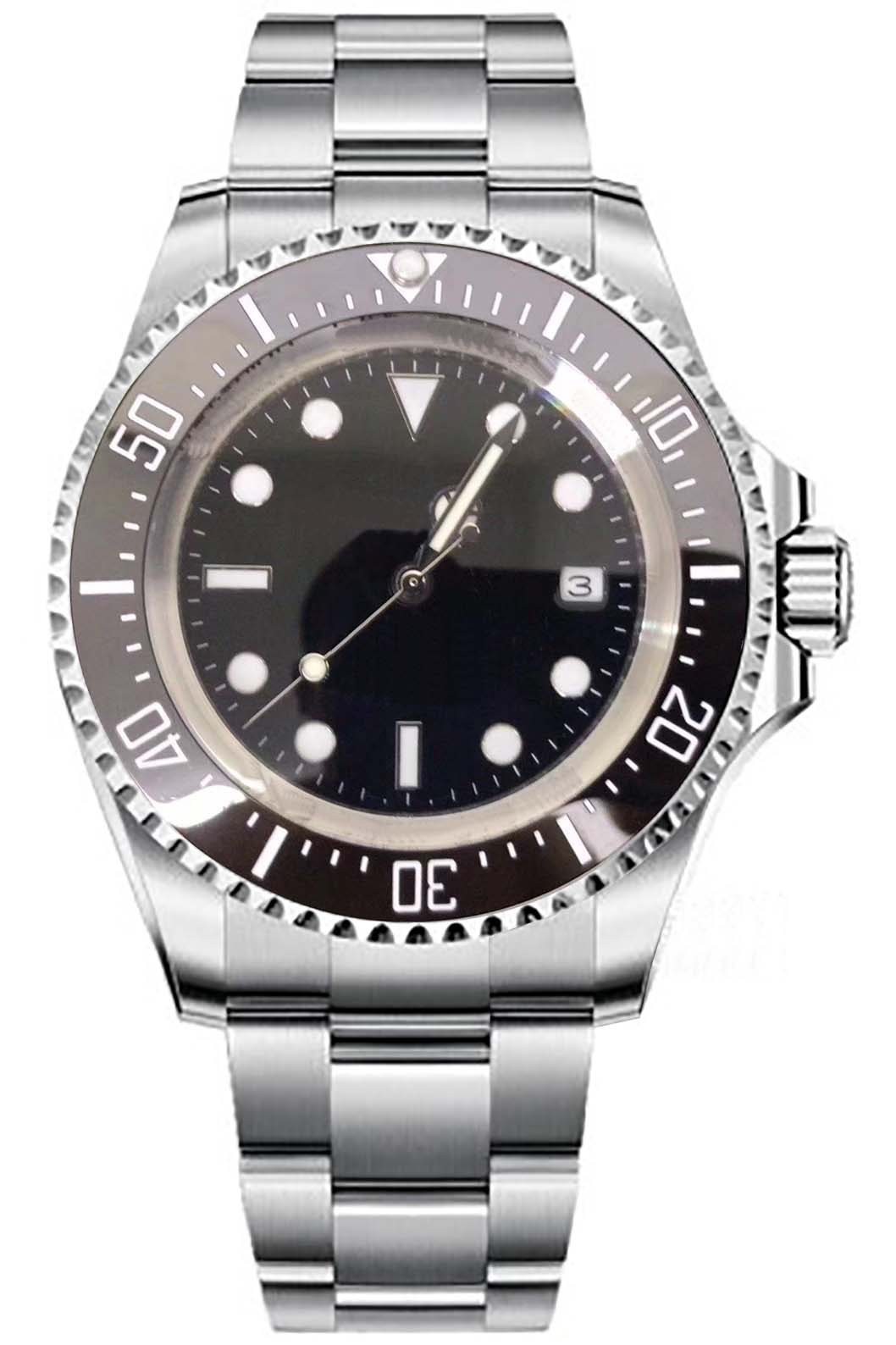 

Men's fully automatic mechanical watch, 44mm ceramic ring, super luminous sapphire scratch-proof glass, fashion sports and leisure watch, Waterproof