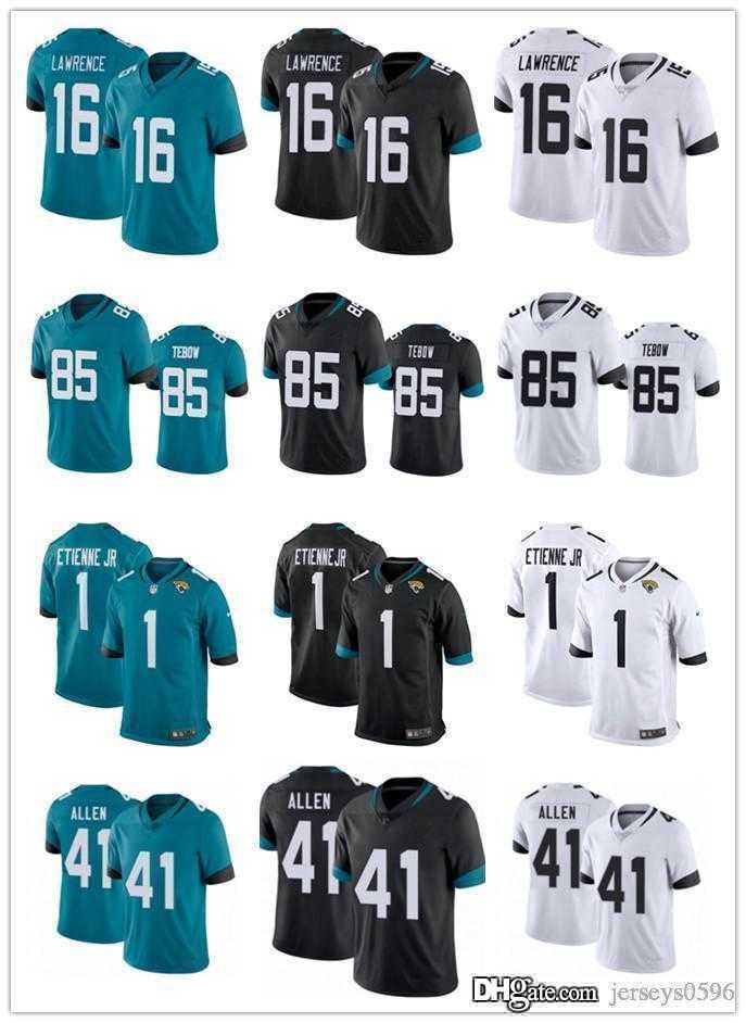 

Men Jacksonville's Jaguars's 15 Gardner Minshew 85 Tim Tebow 16 Trevor Lawrence 41 Josh Allen 1 Travis Etienne JR Football Jerseys, Black;red