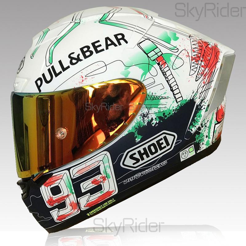 

Motorcycle Helmets Full Face Helmet X14 PAINTING Motocross Racing Motobike Riding Casco De Motocicleta, With clear visor