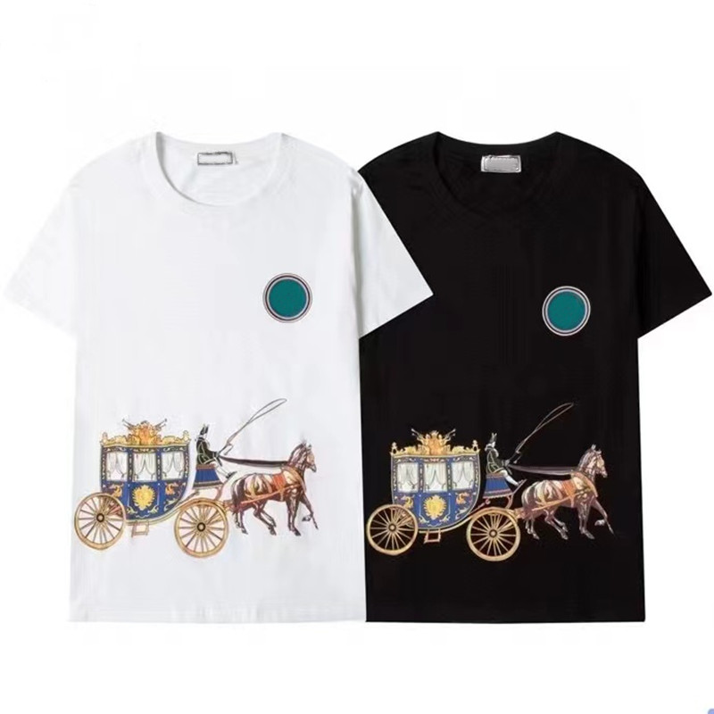 

2021 Luxury Casual T shirt mens Wear designer Short sleeve T-shirt 100% cotton high quality wholesale black and white size S-2XL