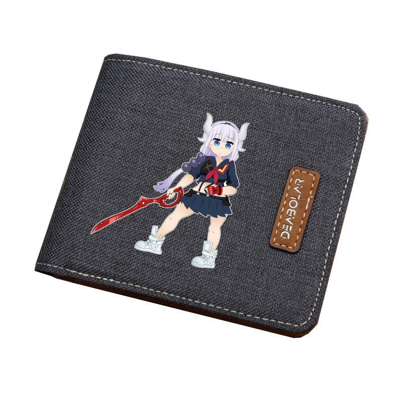 

Game Akame Ga Kill! Cosplay Wallet Student Coin Card Purse Men Women Short Printing Carteira Teenagers Wallets, Red;black