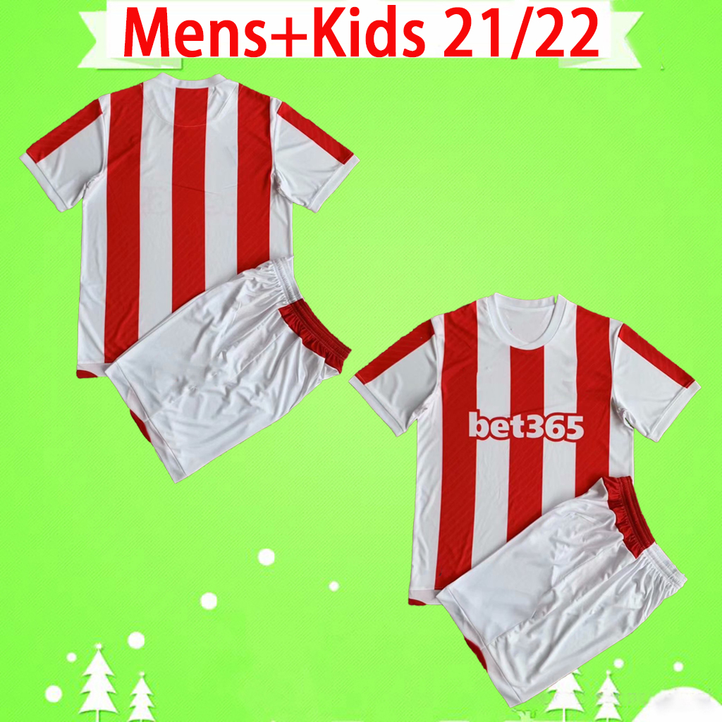 

Mens Kids Kit 21 22 STOKE CITY Soccer Jerseys child McClean Clucas adults suit maillot de Football Shirt 2021 2022 vokes powell boys set uni, Black;yellow
