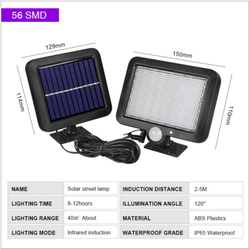 

Solar Lamps 150 LED Power Wall Lights PIR Motion Sensor Outdoor Garden Lamp Waterproof
