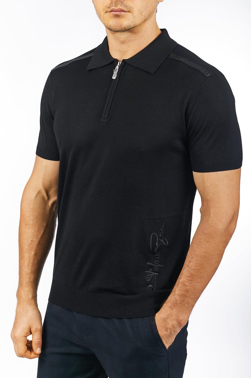 

Shirt Men's Silk 2021 Summer Turned Down Collar Commerce Fashion Breathable Material Gentleman Polos, Black
