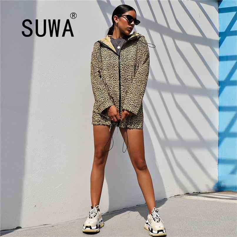 

Classic Fashion Style Leopard Printed Vintage Casual Women Coats And Jackets Fall Winter Long Sleeve Outwear Cool Girl 210525, Multi