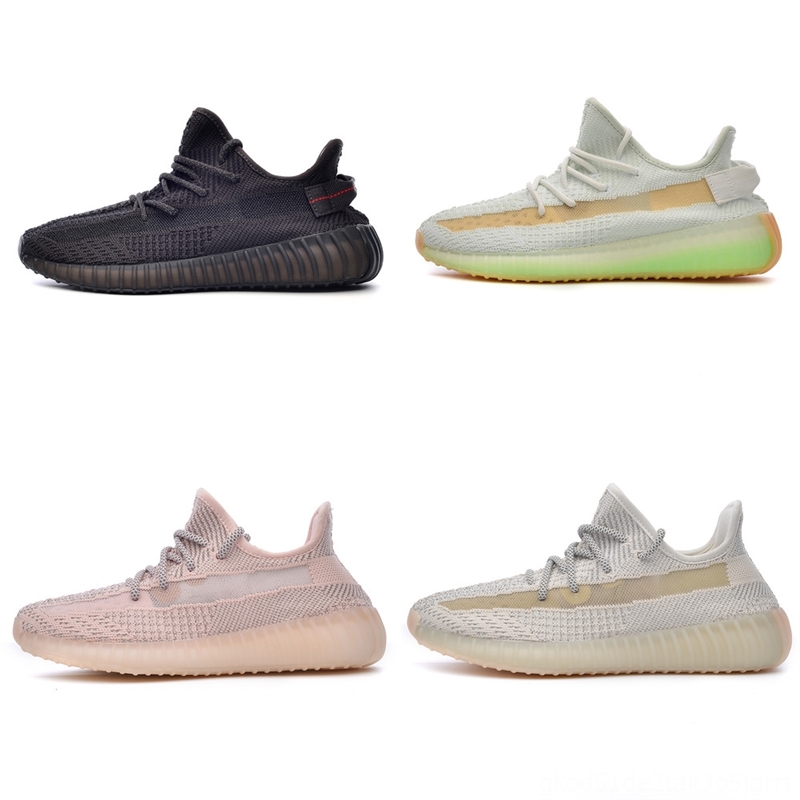 YRrUa men Running Shoes 350 Worldwide Pack chaussures fashion 350 Yin Yang Triple Black White Neon KanyeWest outdoormens womens-image-699334637