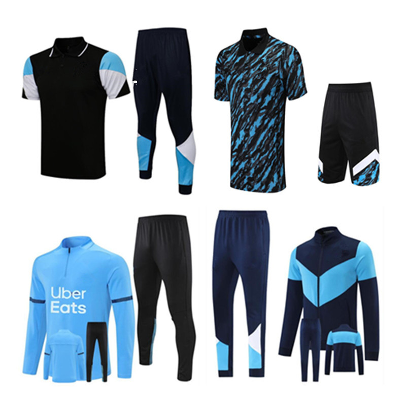 

21 22 MILIK PAYET Marseil survetement jacket Training suit soccer 3/4 polo Jersey tracksuits 2021 De OM tracksuit football, Customize