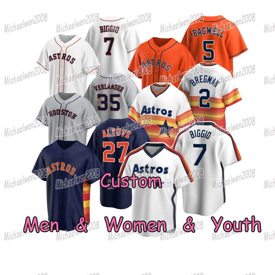 

27 Jose Altuve 2021 baseball jersey Carlos Correa Craig Biggio Jake Odorizzi Alex Bregman Yuli Gurriel Josh James Luis Garcia Bryan Abreu Blake Taylor Jason Castro, Men flex base orange