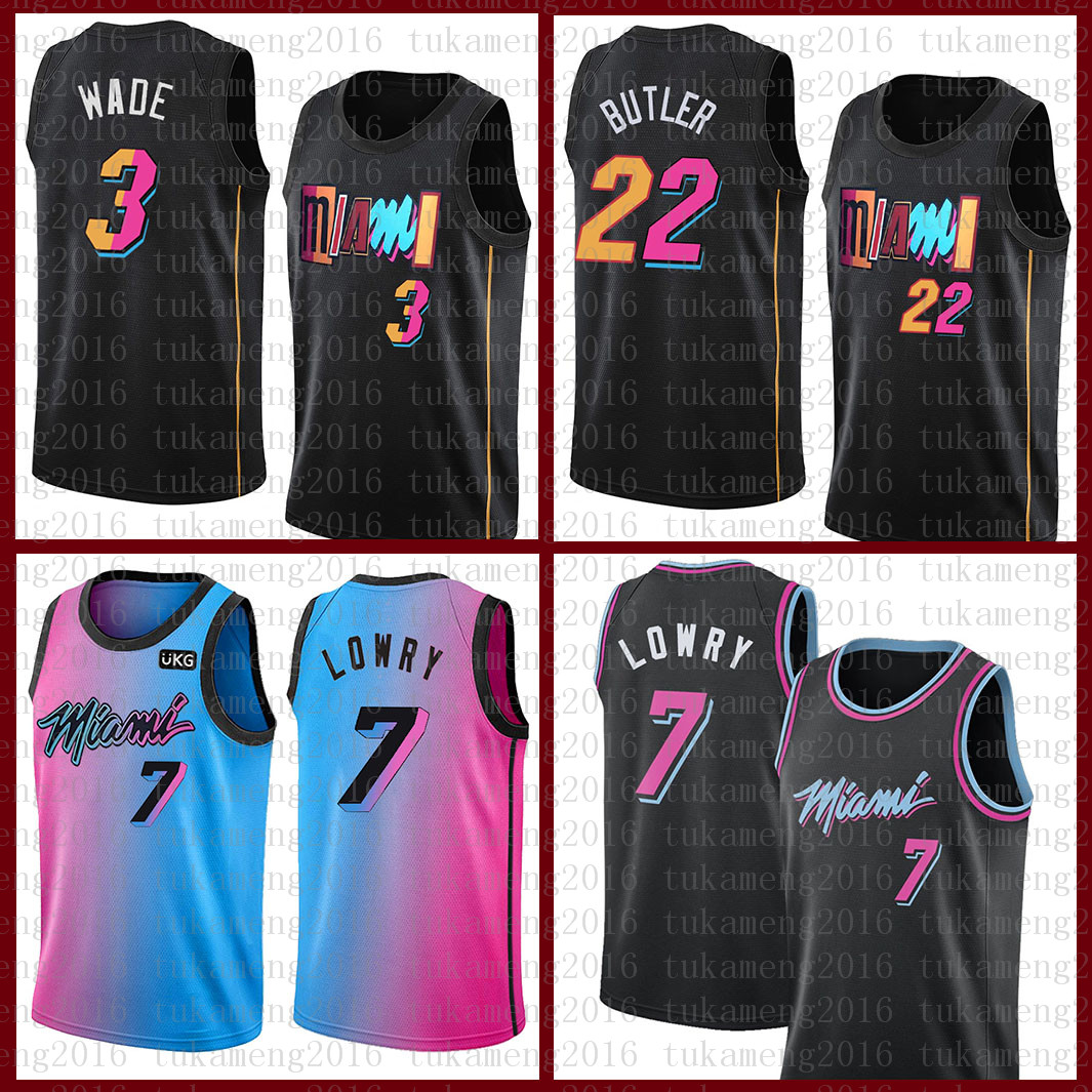 

Kyle 7 Lowry Basketball Jersey MiamiHeat2021 New Dwayne Dwyane 3 Wade Tyler 14 Herro Jimmy 22 Butler Bam 13 Adebayo Duncan 55 Ro, Black;red