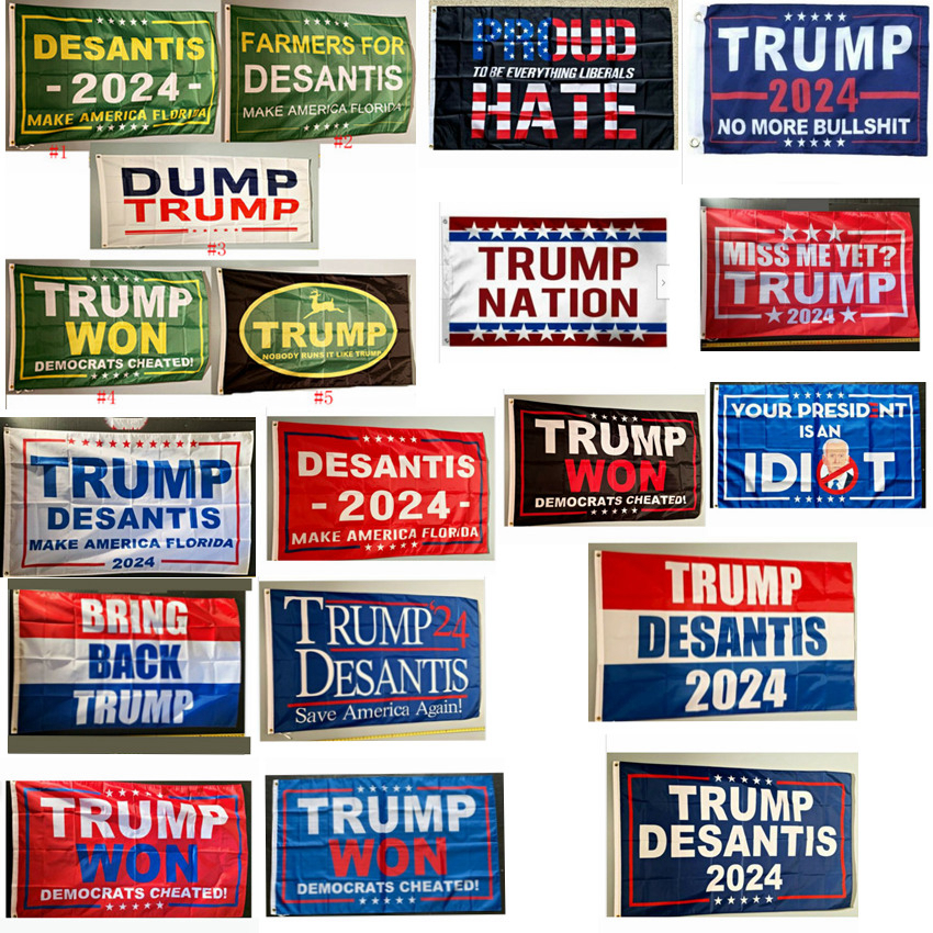 

Donald Trump Flags 3x5 ft 2024 Make America Florida Desantis Flag USA President Trump Won Banner Flags CYZ3269