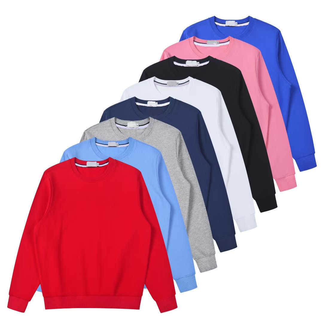 

Mens Sweatshirts designer pullover Spring and Autumn small horse for Men Round neck Solid Color Long Sleeve Warm Casual clothing women Asian size Unisex sweater, White