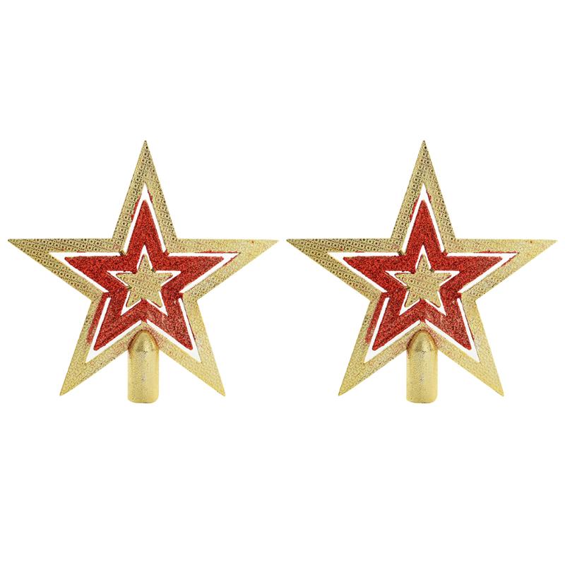

Christmas Decorations 2pcs Professional Tree Topper Star Designed Decor