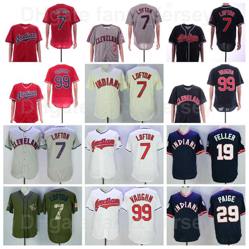 

Retro Baseball 99 Rick Vaughn Jersey Retire 7 Kenny Lofton 19 Bob Feller 29 Satchel Paige Pullover Cooperstown Flexbase Navy Blue White Red Beige 1976 1995 Vintage