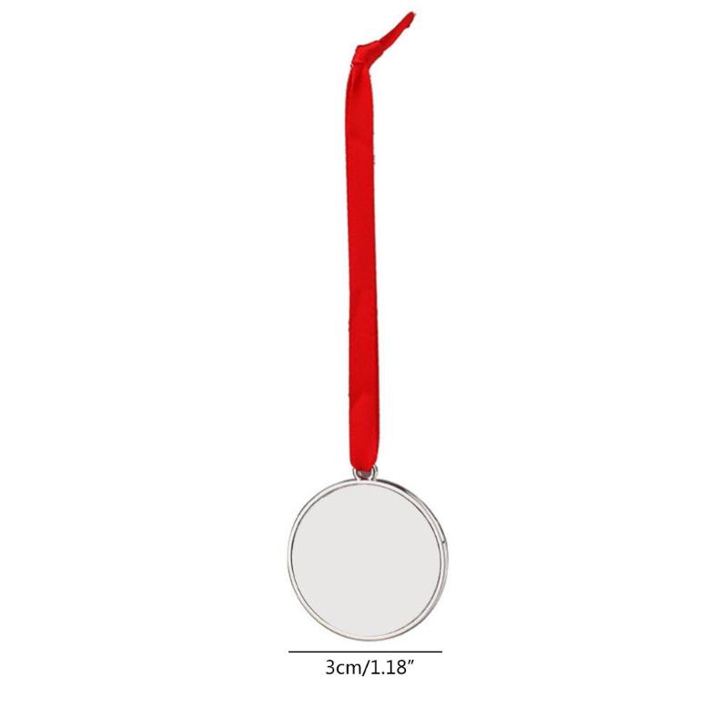 

Keychains Sublimation Blank Pendant Heat Transfer Hanging Ornament Christmas Tree Decor