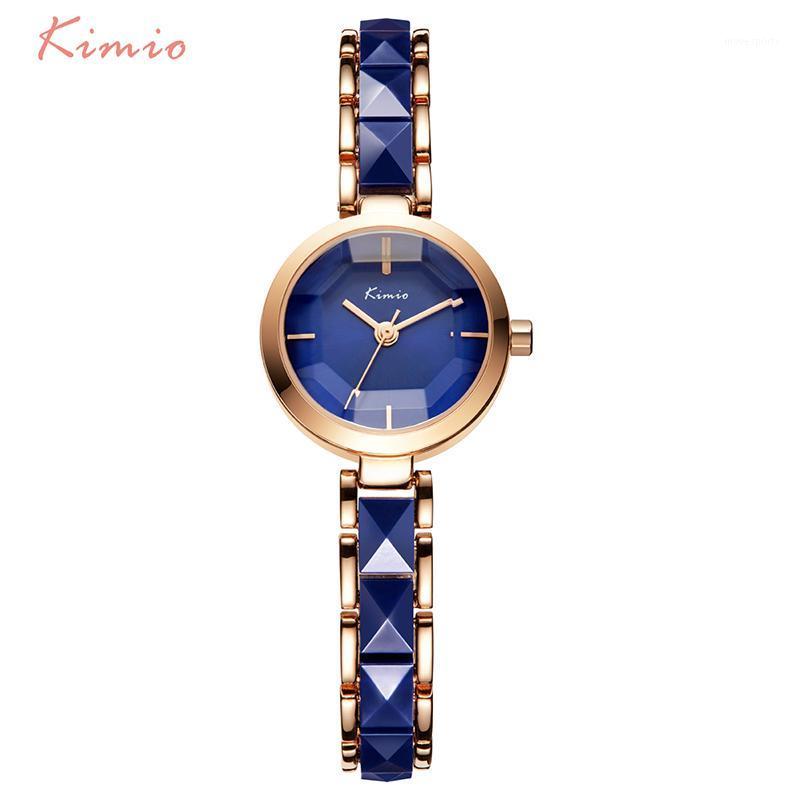 

Kimio Brand Women Watch Ladies Imitation Ceramic Gold Casual Watches Montre Femme Women's WristWatches, Rose gold watch