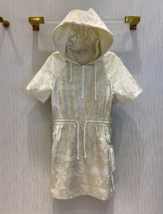 

22 women' jungle animal hooded dress elastic waist design pocket letter embroidery 220, Customize