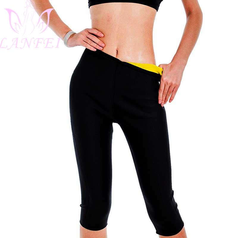 

Women' Shapers LANFEI Women Weight Loss Neoprene Waist Trainer Sauna Sweat Pants Workout Thighs Slimming Capris Leggings Body Shaper Shorts, Black