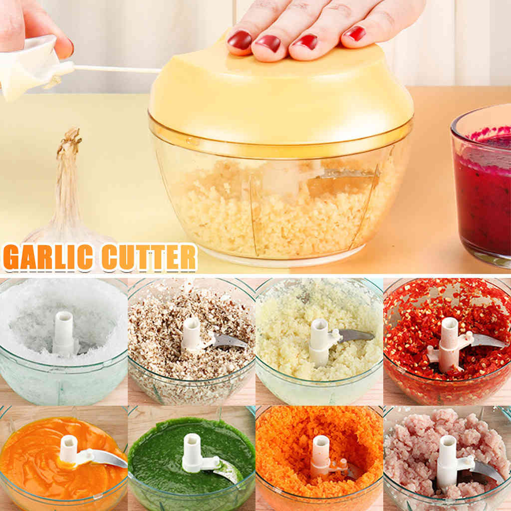 Chopper food cutter hand-held plant crusher by pulling high speed multifunctions design-image-693533564