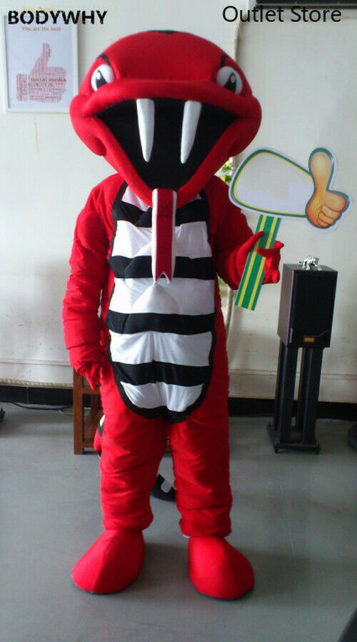 Mascot Costumes Snake Cobra Mascot Costume Party Dress Unisex Halloween Cartoon Clothing Fursuit Outfits Carnival Xmas Easter Ad Clothes-image-748723299