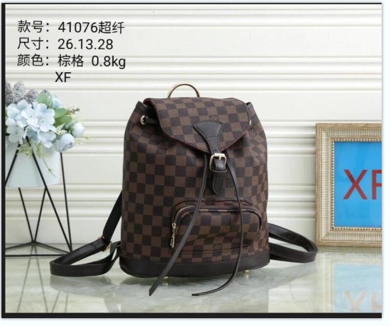 

Lady School Backpacks Classic Fashion Women Men Leather Duffel Backpack Bag Unisex Shoulder Bags Handbags Purses Tote GG's LOUIS'S VITTONing LVs VUTTON'S YSL'S, White plaid
