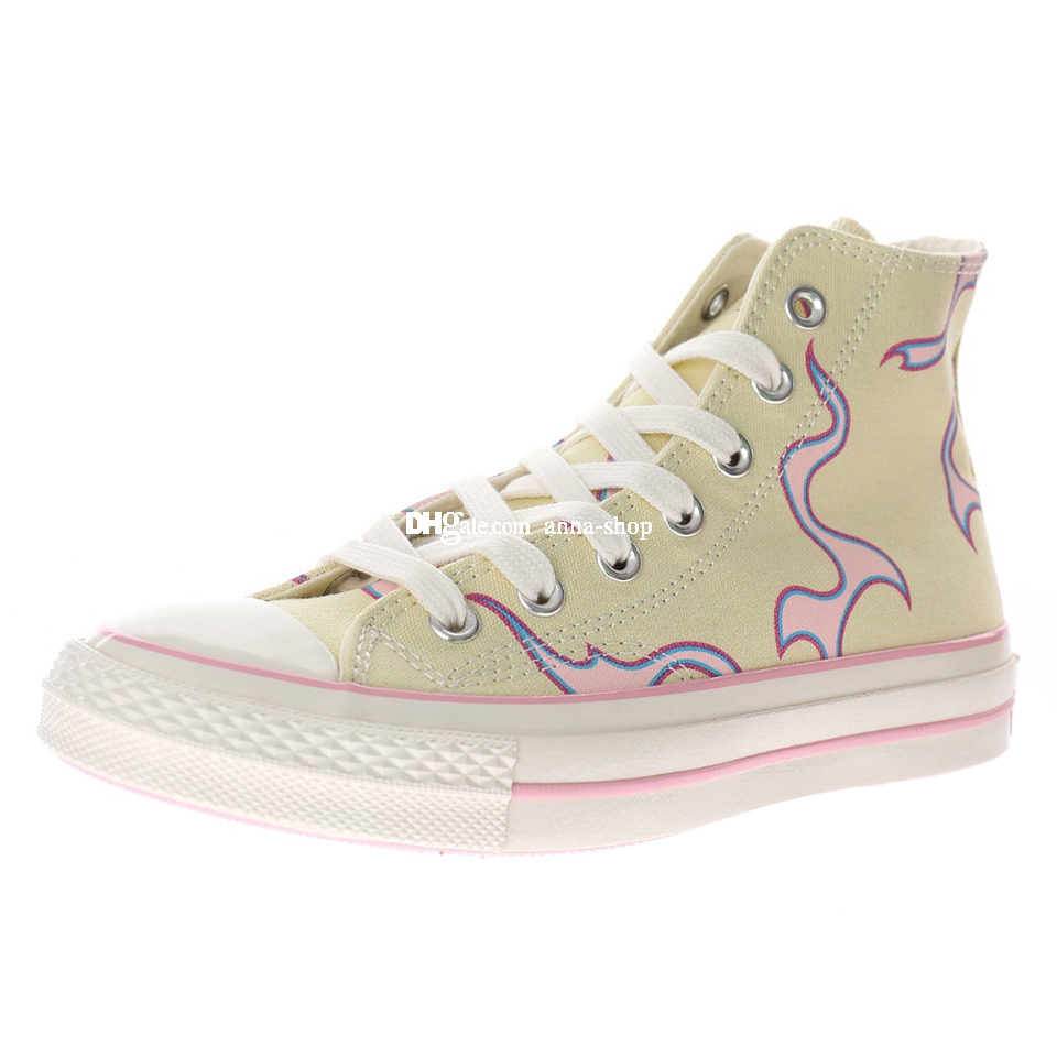 

Golf Le Fleur 1970 Yellow Flame Canvas Shoe for Men Taylor Skates Boots Mens Skate Shoes Women Vulcanized Boot Womens Sneakers Girls Sport 172398C, Golf le fleur 1970 yellow flame 172398c