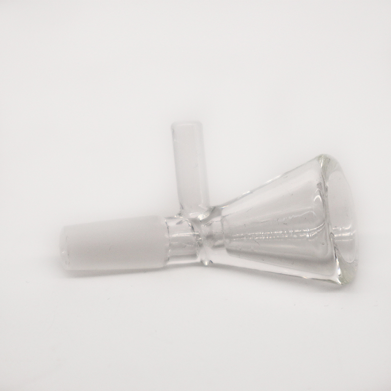 

Funnel shape bowl glass pipe smoking accessories 10mm male joint