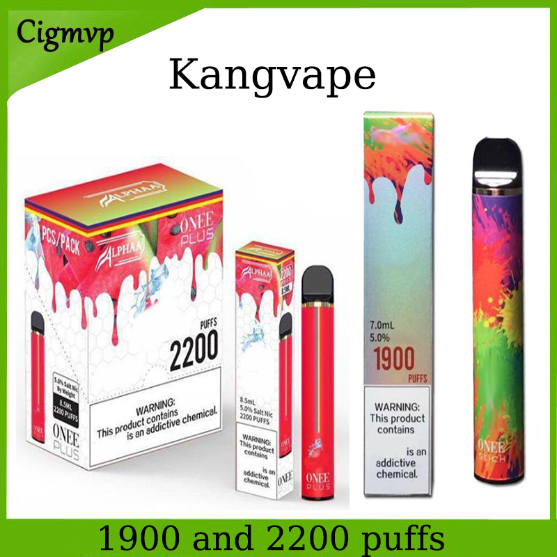 

Kangvape Onee Stick E Cigarettes 1900 Puffs alpha one Plus 2200 puff disposable Pod Device 6.5ml and 8.5ml Capacity Vape Pen 1100mah Battery