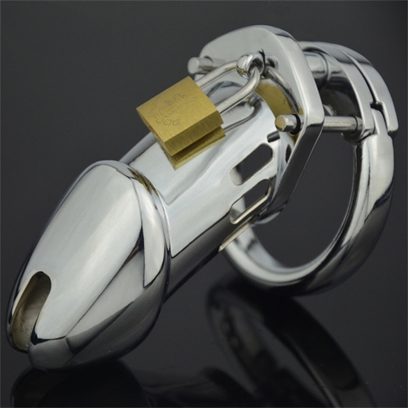 

CB6000 Long Cock Cage Stainless Steel Male Chasity Device Cock Lock Bird Bondage Penis Ring Chastity Cage Sex Toys For Men Cbt 210324