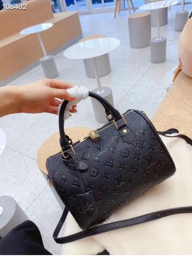 

2021 fashion shoulder bags for Women Leather handbag Crossbody bag messenger famous brands designer handbags high quality flower printing Wa, Red;black