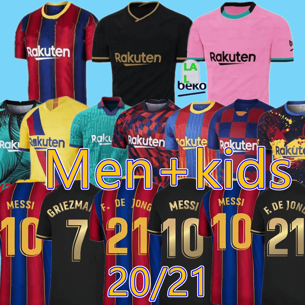 

21 22 Barcelona BARCA Messi 2021 ANSU FATI BAR kun soccer jersey AgUero FCB Frenkie DE JONG ter Stegen GRIEZMANN PEDRI O. DEMBELE Football, Colour 6