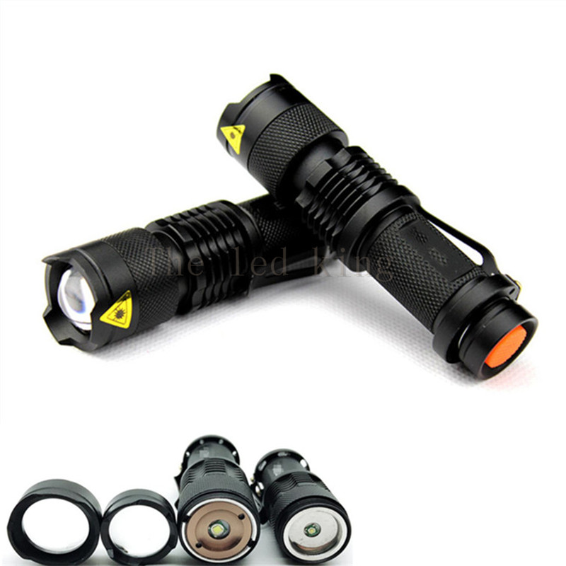 

6000 Lums Q5 L2 LED Tactical Flashlight Led Torch Zoom LED Flashlight Waterproof Torch Light For AA 14500 Rechargeable