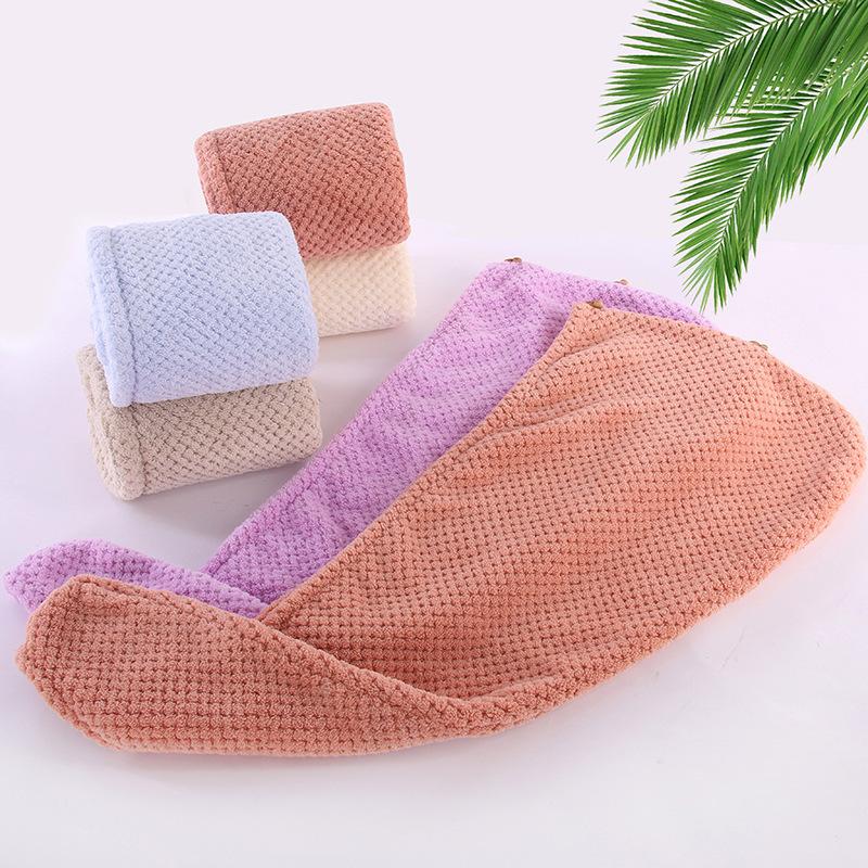 

Towel Hooded Microfiber Bathroom For Hair Quick Drying Body Girls Set Reusable Female Year 2022 Towels Textiles Turban Gift, Dark brown