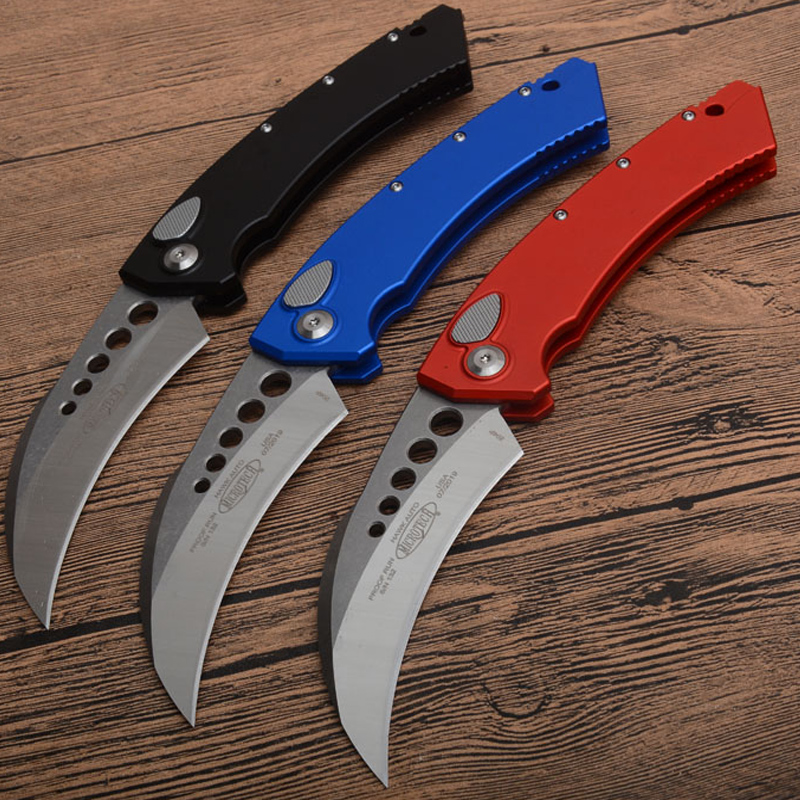 

MT Karambits Microtech Claw knife Troodon Scarab A07 EDC Halo V Survival Ultratech UTX85 UTX70 action Auto Pocket knives Hiking folding blade