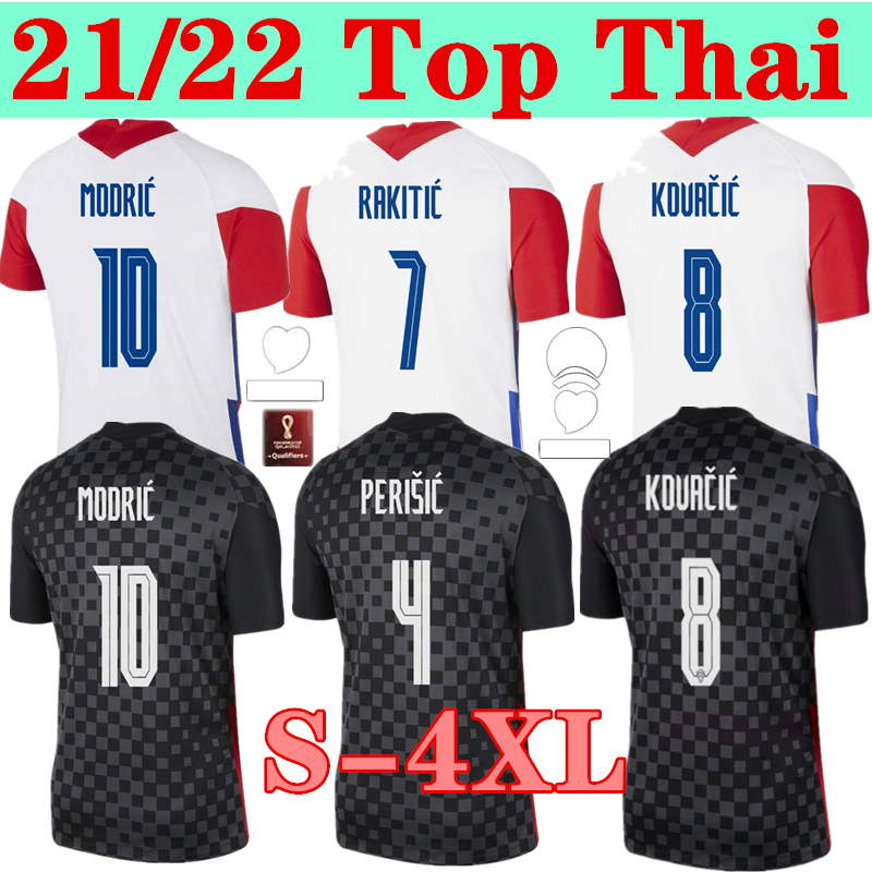 

Top thai 20 21 MANDZUKIC soccer jerseys 2021 home away MODRIC PERISIC KALINIC football shirt RAKITIC KOVACIC Mens Kit uniforms, Black;yellow