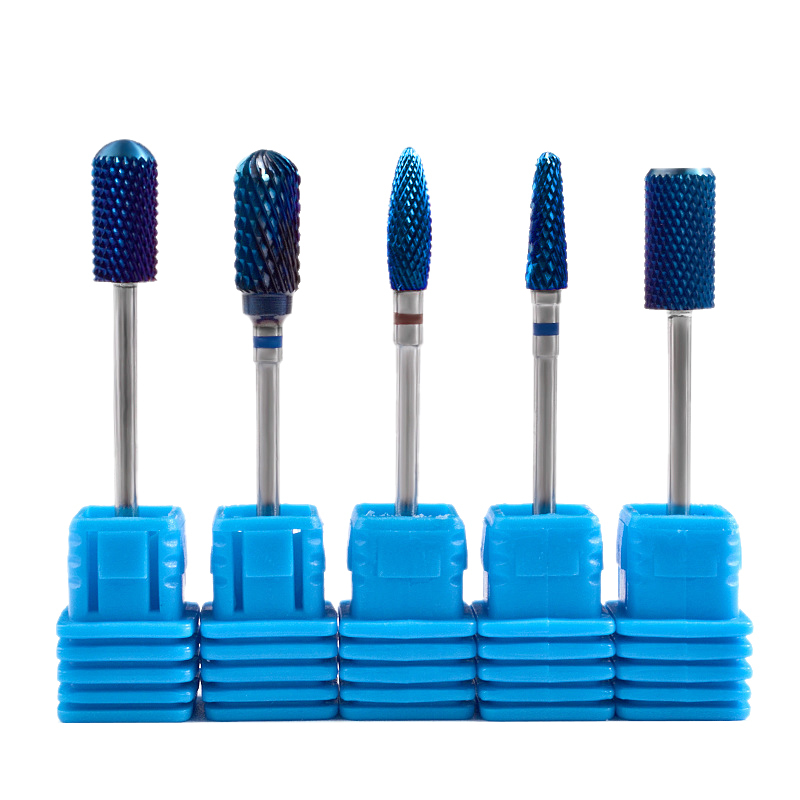 5 Pcs Tungsten Steel Carbide Nail Drill Bits Set, Top Cuticle Clean Gel Removal Tool Kit, Nail Art Silicone Polisher Grinde-image-691814190