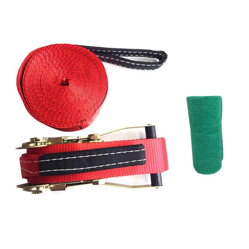 

10*0.5m Outdoor Extreme Sports Slackline Style Thickening Soft Rope Fitness Equipment Resistance Bands, Blue