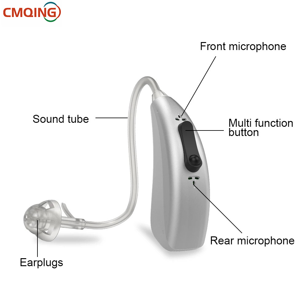 

2021 New Bluetooth Rechargeable Digital Hearing Aid Ear Sound Amplifier With Noise Reduction for Adults And Seniors 1 PairScouts