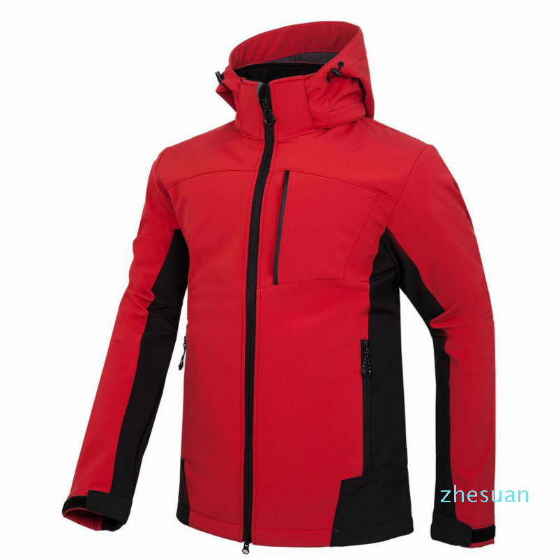 

new Men HELLY Jacket Winter Hooded Softshell for Windproof and Waterproof Soft Coat Shell Jacket HANSEN Jackets Coats 18061, Black