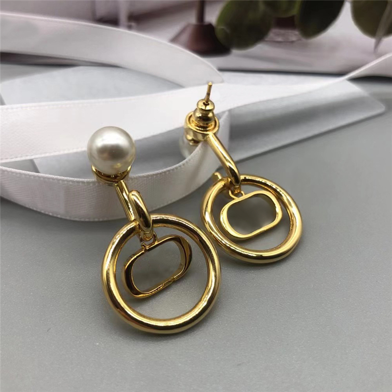 

fashion earrings for women anniversary lovers presents love gold stud earrings womens designer jewelry pearls earring 2021050701v, Golden;silver