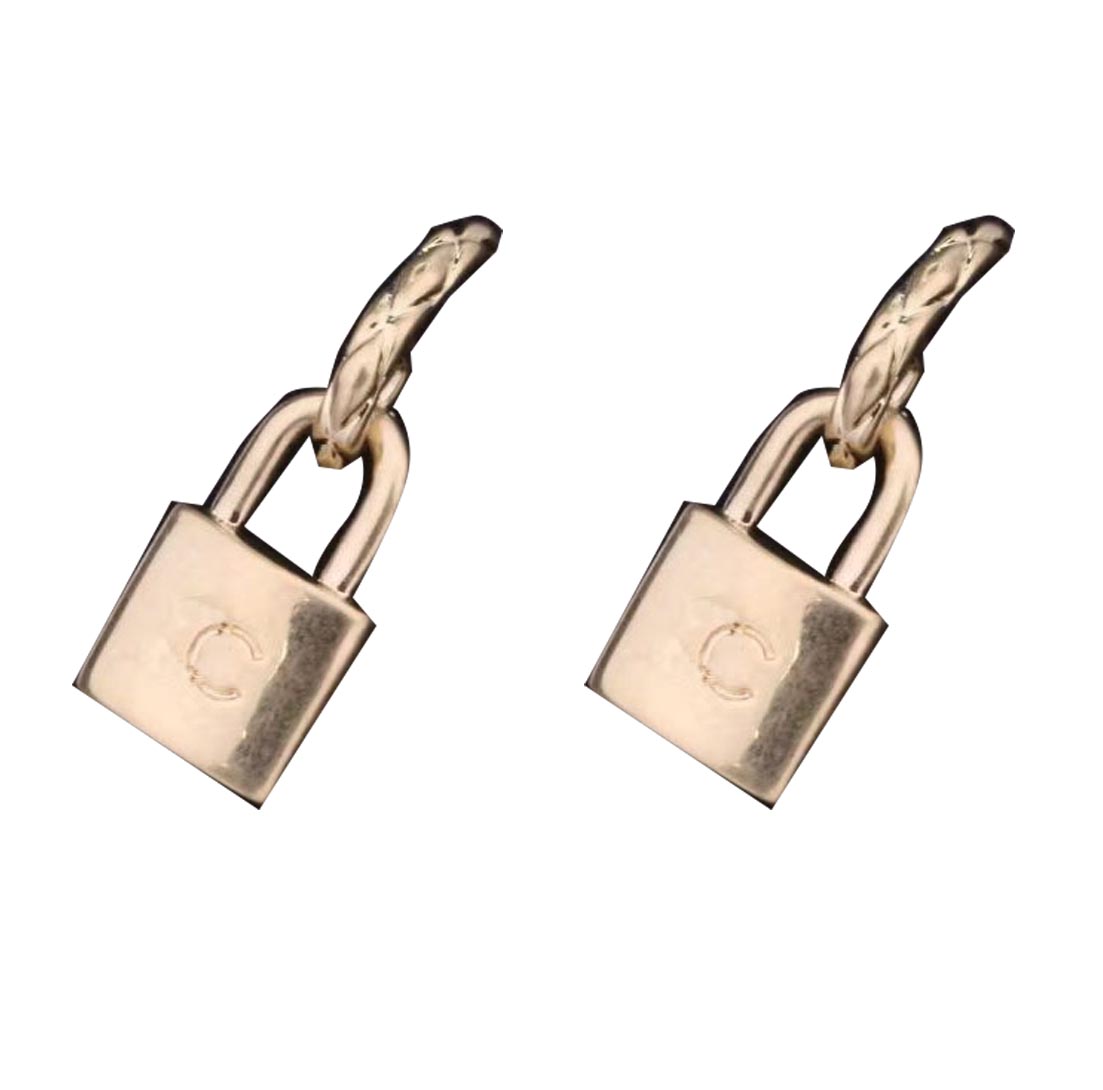 

2022 Top quality Charm padlock pendant dangle in 18k gold plated for women wedding engagement jewelry gift have box stamp PS7503