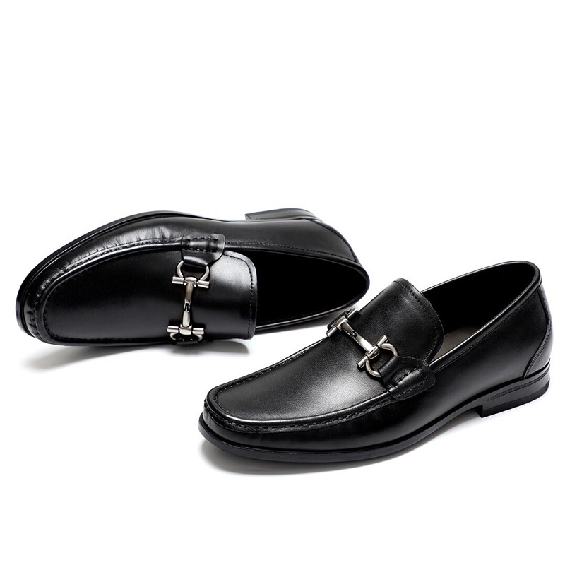 

Mens dress shoes Set foot luxury designer shoess men brogue shoe business Driving eather with gold thread Genuine leather metal 2021, Black