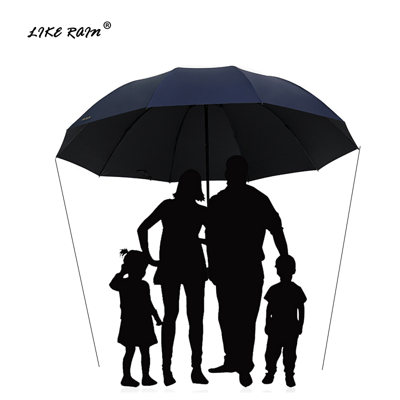 

IKE RAIN 130CM arge Gof Umbrea Rain Women Windproof arge Foding Umbrea High Quaity Men Business Doube Umbreas UBY28