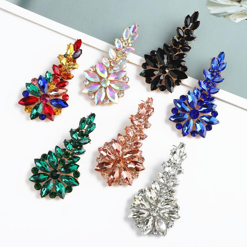 

Dangle & Chandelier Ztech 7 Color Statement Drop Earrings For Women Girls Pendientes Geometric Wedding Party Jewelry Korean Fashion Accessor, Silver