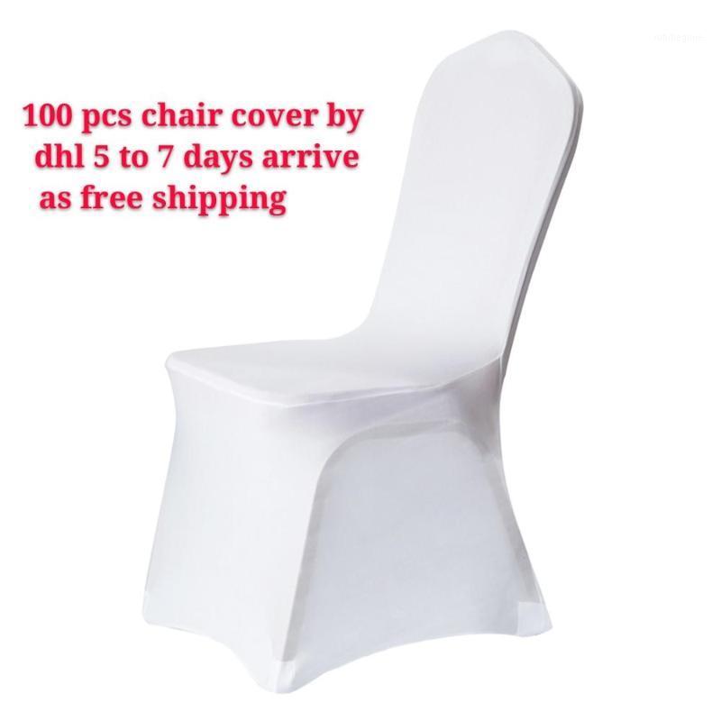 

Chair Covers 50pcs 100pcs Cover White For Reataurant Banquet El Dining Party Lycra Polyester Spandex Outdoor