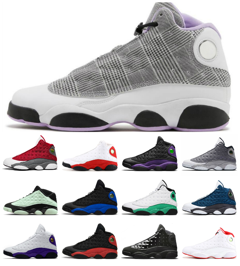 

Jumpman 13 13s Basketball Shoes Houndstooth Low Singles Day Red Flint Mens Trainers Twist Hyper Royal Black Cat Flu Game Reverse Bred Court Purple Playoffs Sneakers, Bubble package bag