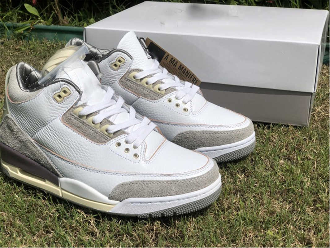 

2021 Retro Authentic 3 A Ma Maniere 3s Mens Athletic Shoes Racer Blue Fragment UNC Varsity Royal White cement Medium Grey Violet Ore Sport, 16